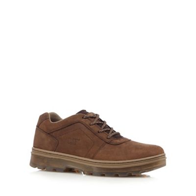 Caterpillar Brown suede lace-up Derby shoes